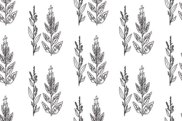 Download Black and White Botanical Plants Vector - Premium Resources