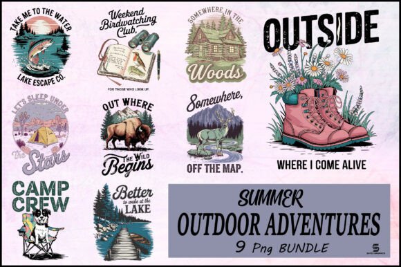 Download Summer Outdoor Adventures Bundle PNG - Premium Resources