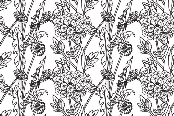 Download Black and White Botanical Abstract Vecto - Premium Resources