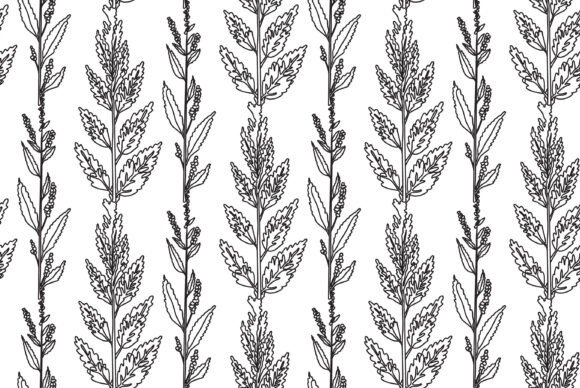 Download Black and White Botanical Plants Vector - Premium Resources