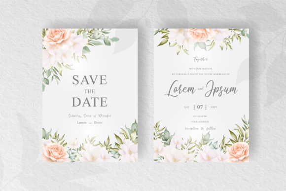 Download Elegant Floral Frame Wedding Invitation - Wedding Collection